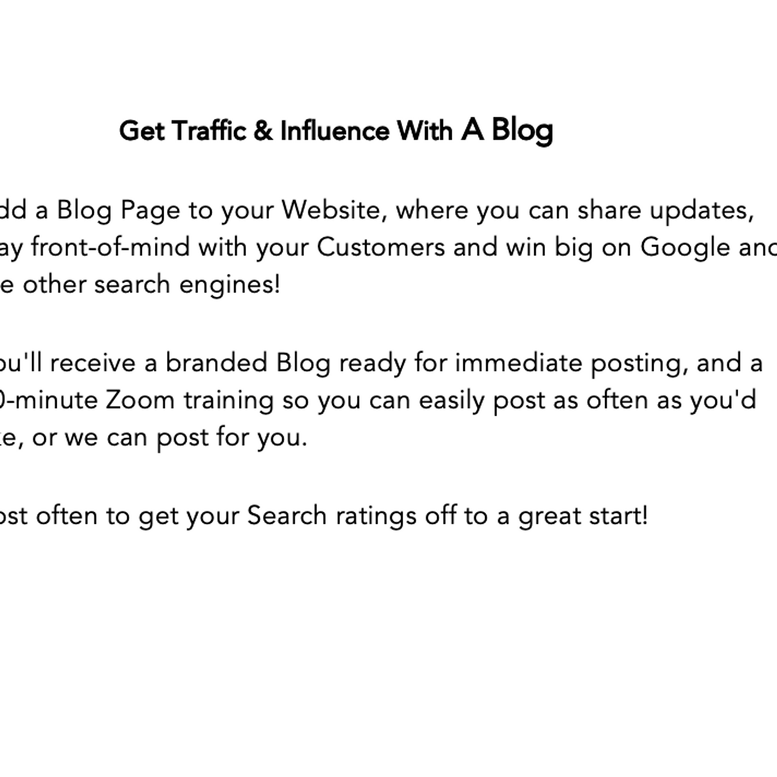 Thumbnail: BOOST YOUR REACH AND TRAFFIC WITH A BLOG